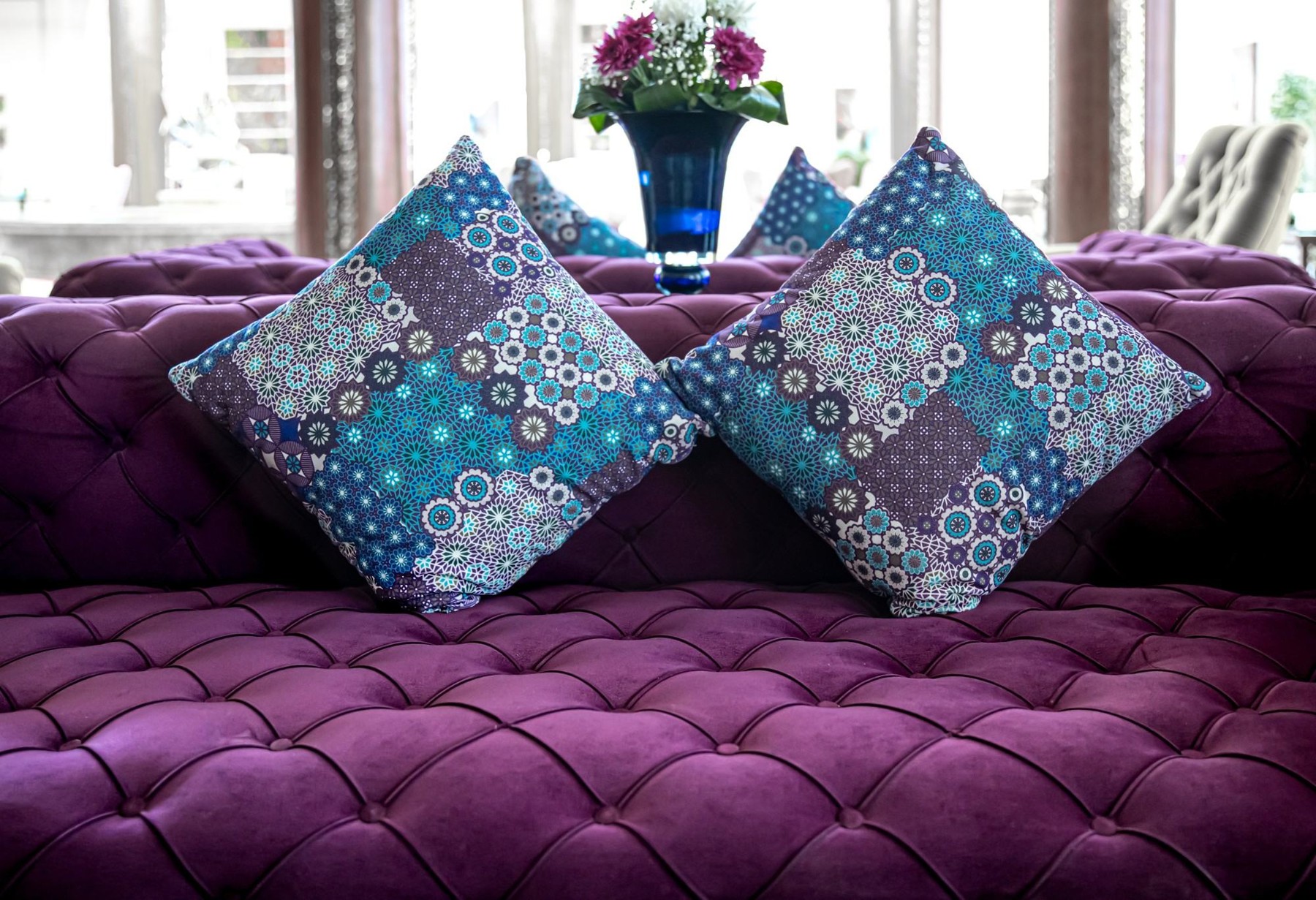 Patterned cushions and textiles