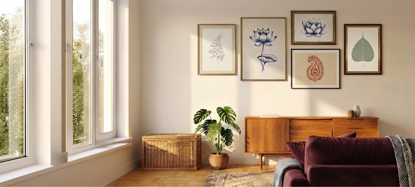 A thoughtfully styled living room